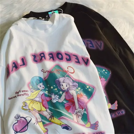 美式hiphop炸街卫衣女宽松韩版潮ins上衣设计感小众春秋薄款外套商品大图