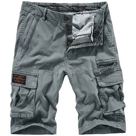 VIP夏季2023新款工装短裤男潮牌休闲中裤宽松直筒五分裤薄款潮流商品大图