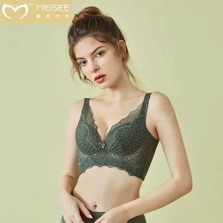 美思调整型内衣薄款夏季女大胸上托防下垂外扩收副乳无钢圈胸罩图片