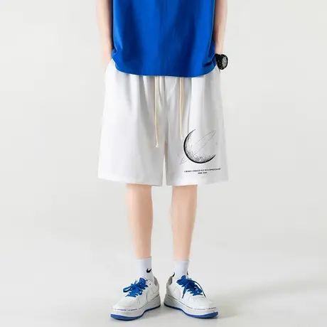 小众高级感华夫格短裤男夏季cityboy百搭五分裤原创潮牌运动中裤商品大图