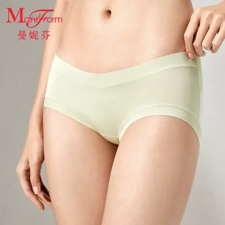 曼妮芬2025春舒适抗菌内裆低腰三角裤女士无痕内裤产前产后短裤商品大图