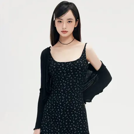 防晒衣女2024新款小个子短款外套薄款镂空叠穿针织罩衫薄纱上衣商品大图