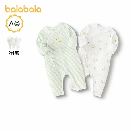 【商场同款】巴拉巴拉婴儿连体衣睡衣新生儿包屁衣2025新款两件装商品大图