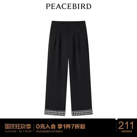 太平鸟女士时尚年冬季新款简约西装裤商品大图