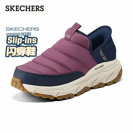 Skechers斯凯奇女鞋闪穿鞋可颂鞋运动鞋一脚蹬休闲鞋保暖舒适秋冬商品大图