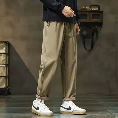 唐狮薄款夏季休闲长裤男款百搭运动风小脚裤潮流休闲风裤子TMTA商品大图