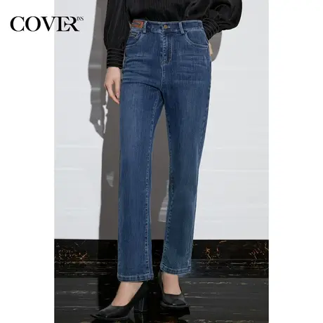 COVER2023春季显瘦微弹九分牛仔裤商品大图