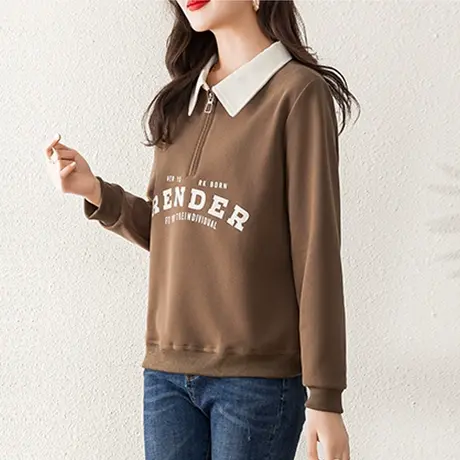 欧货加绒加厚卫衣女装春秋冬季新款小个子高级感超好看小众不撞款商品大图