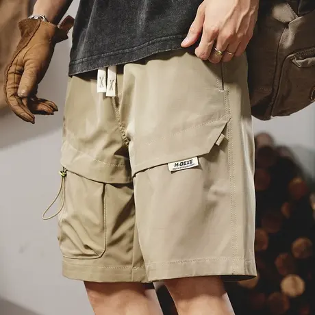 Modi Nick/摩帝尼克潮流百搭男士工装五分裤休闲运动宽松工装裤子商品大图