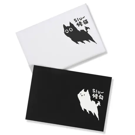 秀洛修猫修勾猫狗卡通情侣短袖T恤日系小众原创纯棉夏季纯棉宽松图片