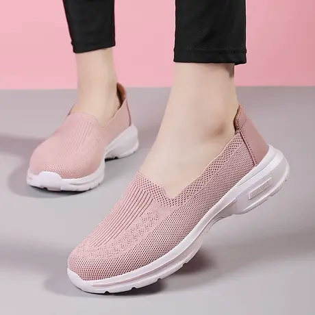 夏天老北京布鞋平底妈妈休闲运动鞋懒人鞋孕妇鞋女一脚蹬旅游鞋子商品大图