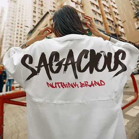 Nuthink美式高街嘻哈短袖男潮牌潮流美潮西海岸t恤夏季大码半袖潮图片