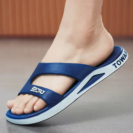 拖鞋男夏季室内居家洗澡防滑防臭踩屎感凉拖户外运动软底沙滩凉鞋商品大图