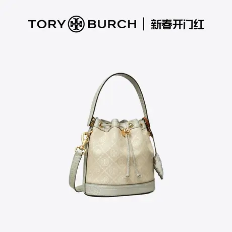 【12期免息】TORYBURCH汤丽柏琦 T MONOGRAM单肩水桶包159232商品大图