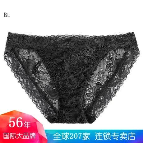 爱美菲露日本内裤女士蕾丝低腰网纱透视性感透气镂空三角裤597221商品大图