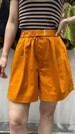 2023夏季新款外穿松紧腰短裤女韩版高腰休闲宽松时尚阔腿热裤子潮商品大图