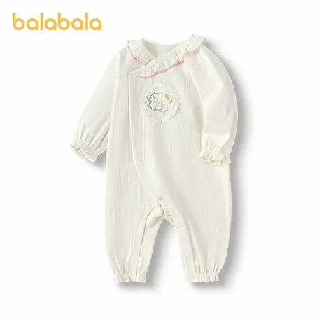 【商场同款】巴拉巴拉婴儿连体衣宝宝睡衣新生儿哈衣2025新款精致图片
