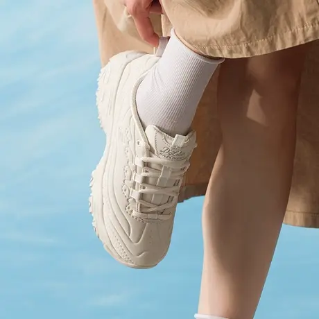 斯凯奇（Skechers）女鞋秋季新款运动鞋官方正品熊猫鞋厚底增高老商品大图