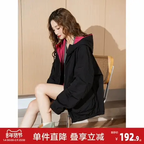 唐狮2026新款春季女外套工装时尚爆款休闲百搭（两面穿）冲锋衣yc商品大图