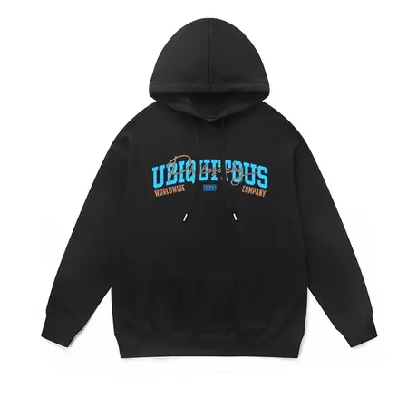 bf学院风美潮卫衣连帽oversize慵懒风冬季加绒加厚小个子显瘦外套商品大图