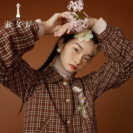 淑女屋官方旗舰店玛格丽特复古夹克图片