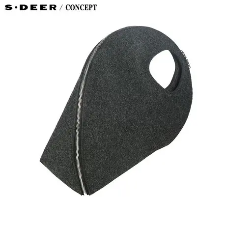 【新品】sdeer圣迪奥女装冬装不规则设计手拎女包4383873商品大图