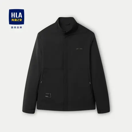 HLA/海澜之家立领夹克2024春夏新款时尚条纹商务休闲舒适外套男图片