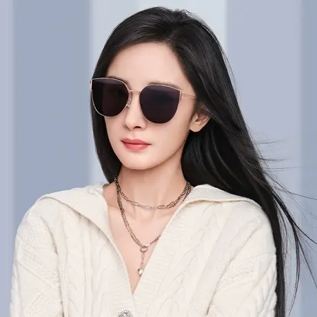 暴龙眼镜2022新款太阳镜女士夏海边圆脸大框偏光近视墨镜官方旗舰图片