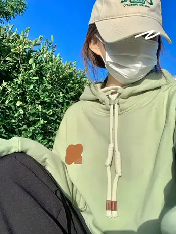 卫衣女春秋薄款宽松oversize小众高街潮牌ins慵懒风上衣连帽外套商品大图