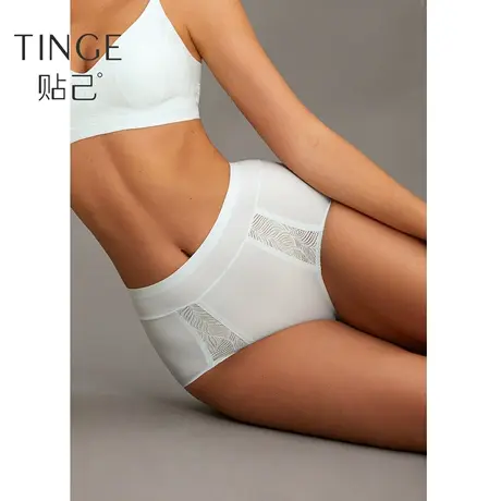 TINGE冰丝凉感桃心臀内裤女夏薄款草珊瑚抗菌裆高腰包臀女生短裤图片