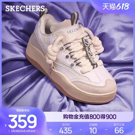 斯凯奇面包熊猫鞋|2025夏新款女休闲运动鞋厚底增高缓震透气板鞋商品大图