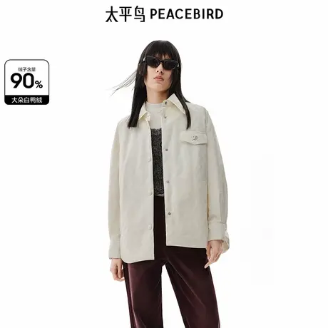 太平鸟年冬季新款prince联名衬衫羽绒A3ACE4240图片