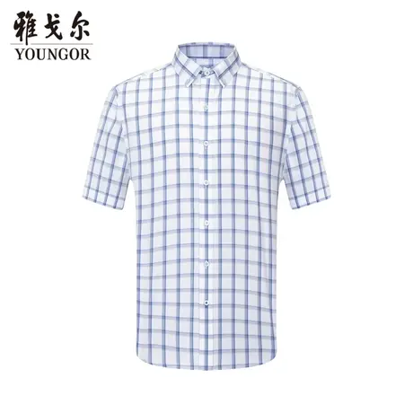 【商场同款】雅戈尔男士短袖衬衫春夏新款官方短袖衬衫男S2978图片