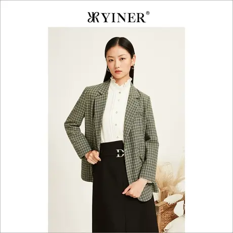 YINER音儿线上专选女装冬季小香风中长款外套商品大图
