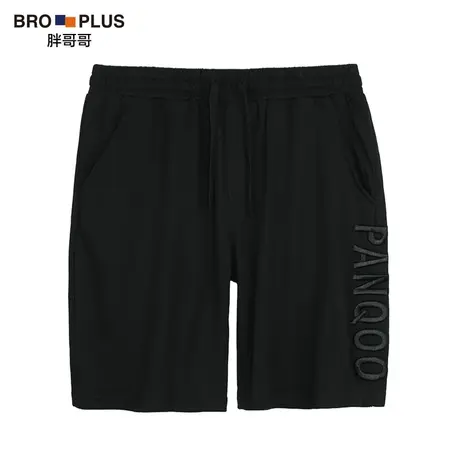 胖哥哥大码男装加肥加大黑色肥佬夏季薄款休闲潮流胖子五分短裤男商品大图
