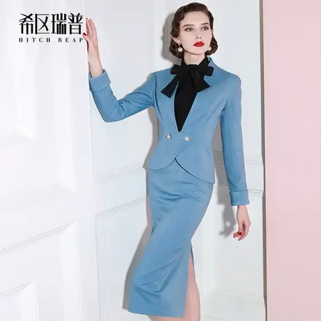 希区瑞普高端女总裁职业装气质2023秋冬款时尚西装名媛小香风套裙商品大图