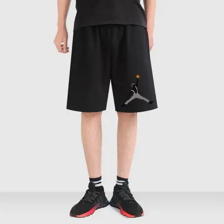 秀洛鸡你太美夏季短裤男学生百搭纯棉打篮球蔡徐坤恶搞五分裤显瘦图片