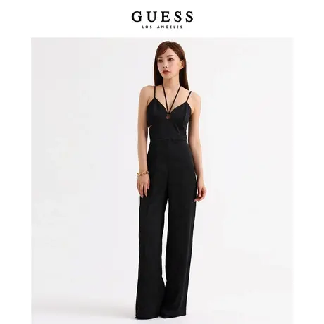 GUESS女士小众设计感气质连体衣垂感阔腿裤-W3BD08WD1R2商品大图