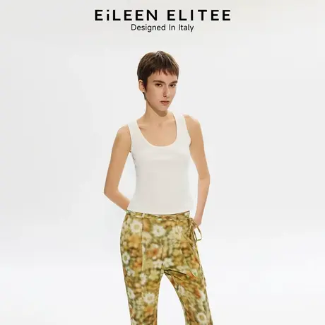 朗姿欧洲EiLEEN ELITEE简约百搭U型领打底内搭小背心2025年夏季商品大图