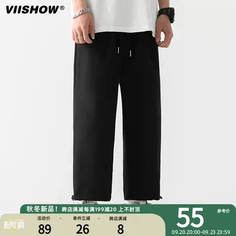 VIISHOW日系cityboy工装裤男秋季新款宽松直筒裤子男款阔腿休闲裤商品大图