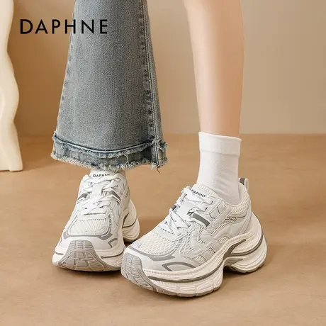 达芙妮厚底老爹鞋女2025秋季新款巨好看增高休闲鞋百搭舒适运动鞋图片