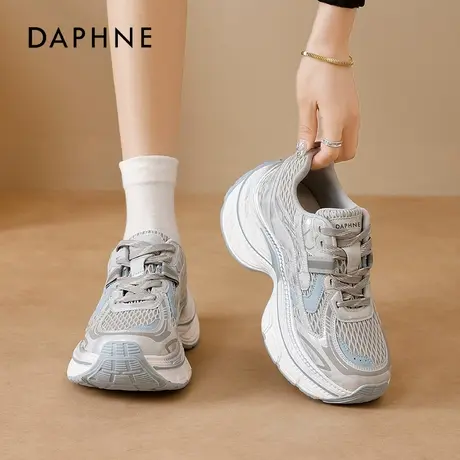 达芙妮厚底老爹鞋女2025新款秋季软底增高运动鞋百搭休闲鞋巨好看商品大图