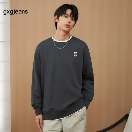 gxg.jeans男装2024年秋季新款圆领卫衣J24D13101313商品大图