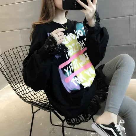 卫衣2024年新款女装韩版春秋季春装春款宽松女士加绒外套爆款上衣商品大图