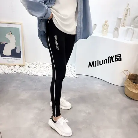 2021春夏韩国东大门ins高腰打底裤外穿运动瑜伽健身骑行裤子大码图片