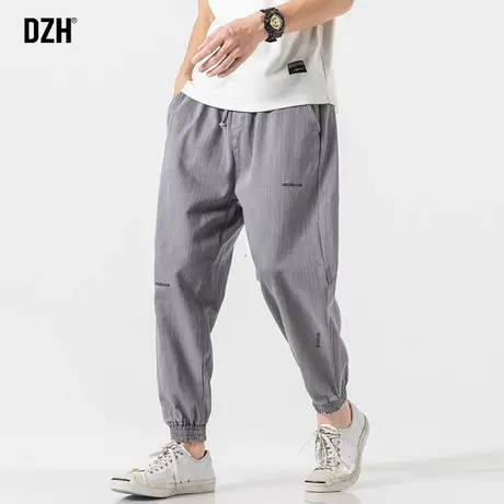 男士灰色运动裤男跑步专用宽松束脚裤秋季休闲裤2023新款高街裤子商品大图