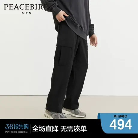 【商场同款】太平鸟男装  2023年冬季新款工装裤休息裤B2GLD4142图片