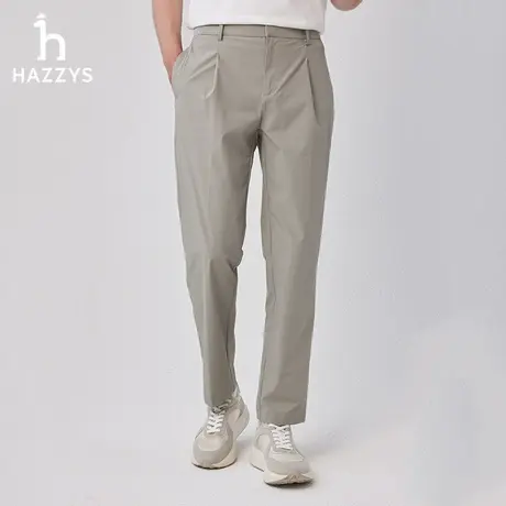 【商场同款】Hazzys哈吉斯2024春夏新款裤子男直筒休闲裤长裤男潮图片
