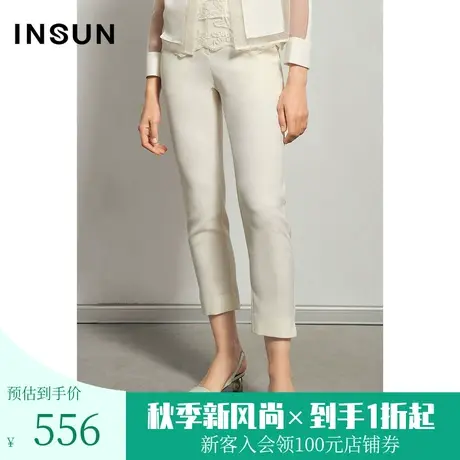 恩裳商场同款夏季经典显瘦直筒小脚九分简约时尚百搭休闲裤女商品大图