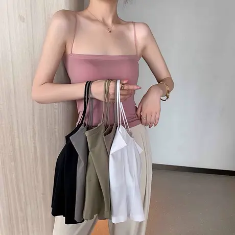 小吊带美背打底衫女夏抹胸式内衣外穿背心内搭性感小众设计裹胸潮图片